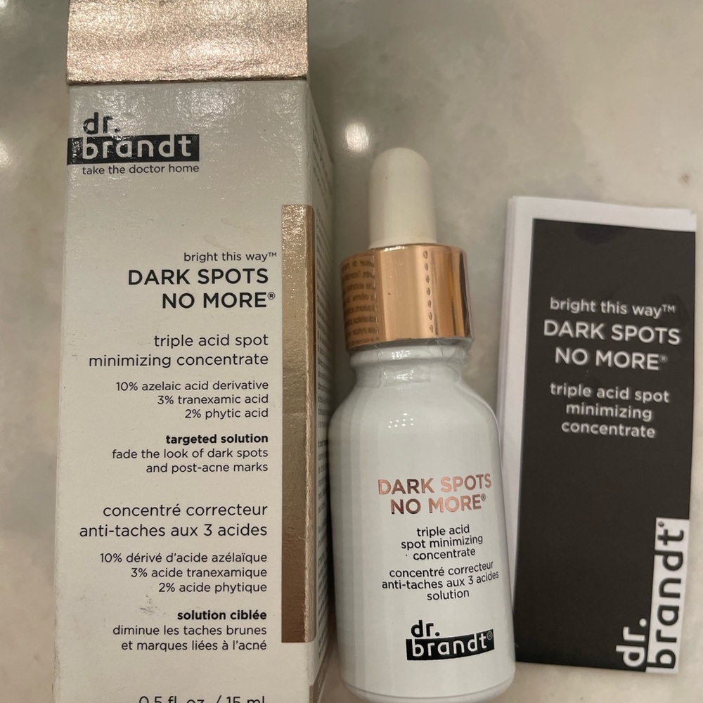 Dr. Brandt Dark Spots No More Serum - White and Gold
